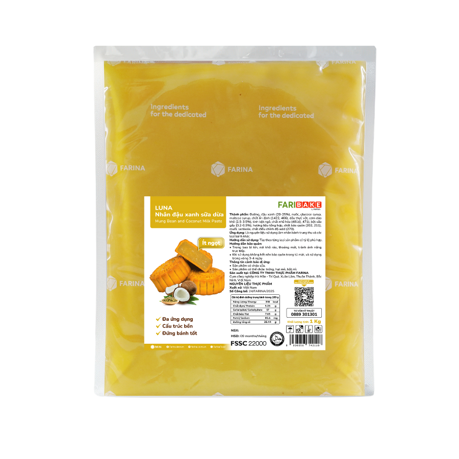 Farina — Luna - Nhân đậu xanh sữa dừa — ảnh 1