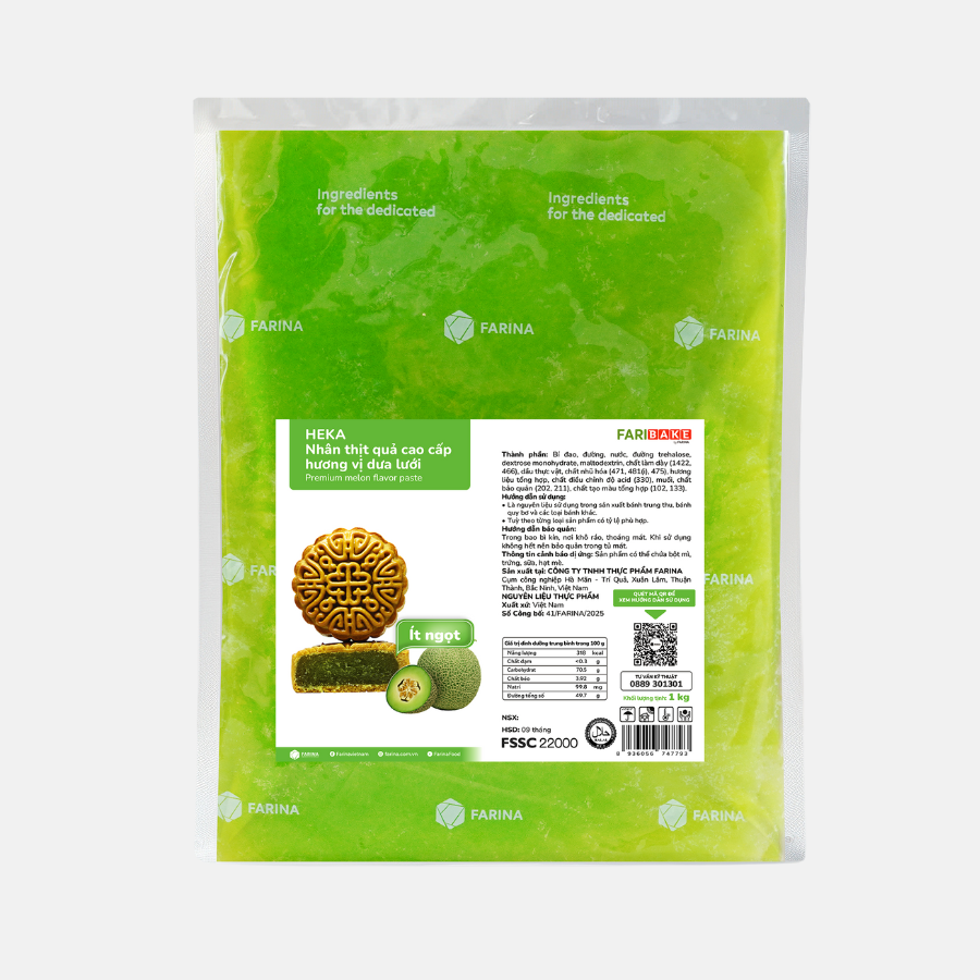 Farina — Heka – Nhân thịt quả cao cấp hương vị Dưa Lưới
