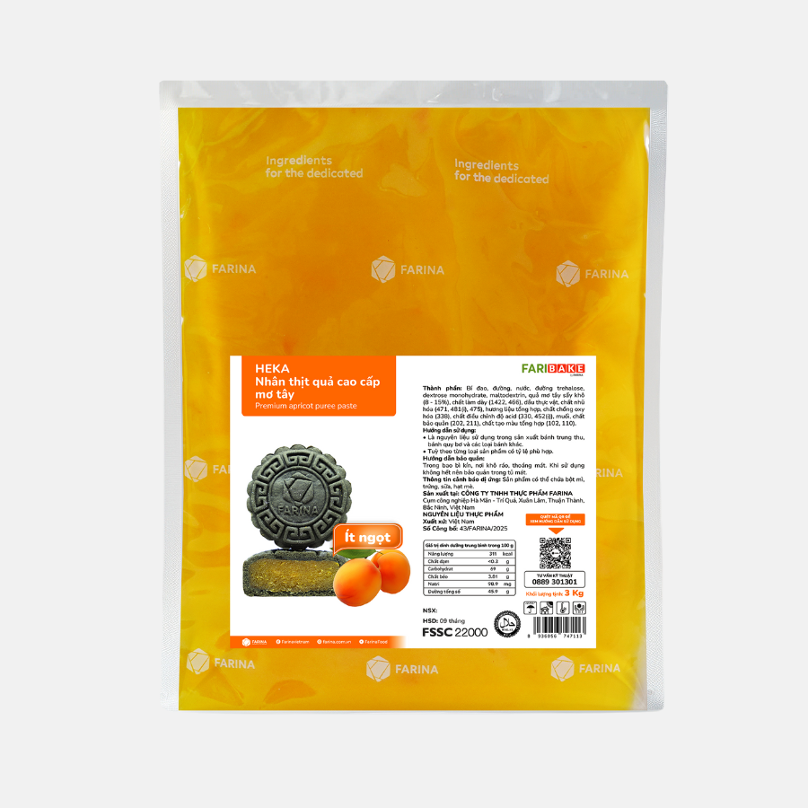 Farina — Heka – Nhân thịt quả cao cấp Mơ Tây