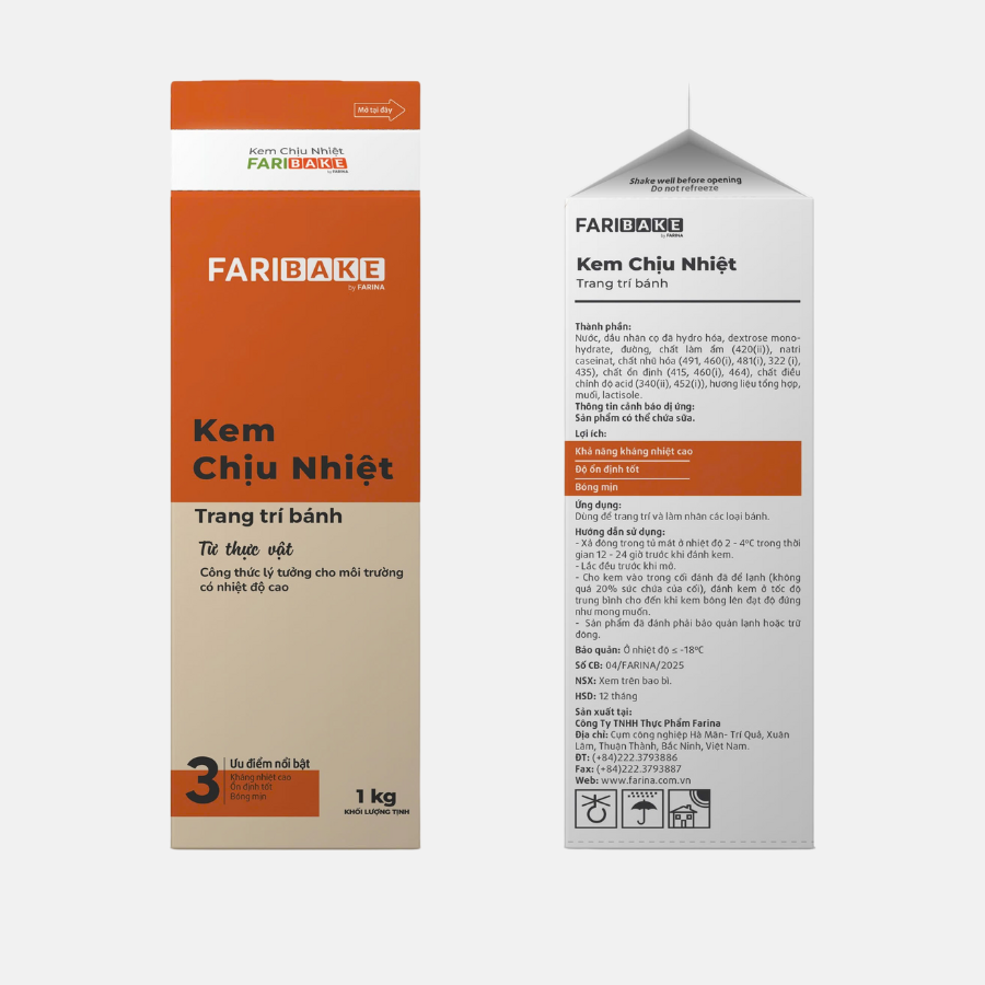 Farina — Kem Trang Trí Bánh Chịu Nhiệt Faribake — ảnh 1