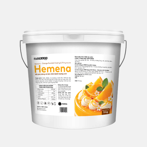 Farina — Hemena - Xốt phủ bóng và làm nhân bánh hương cam FariBake — ảnh 2